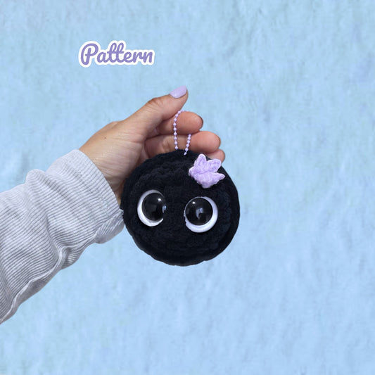 Sweet Coal Keychain Crochet Pattern NO SEW