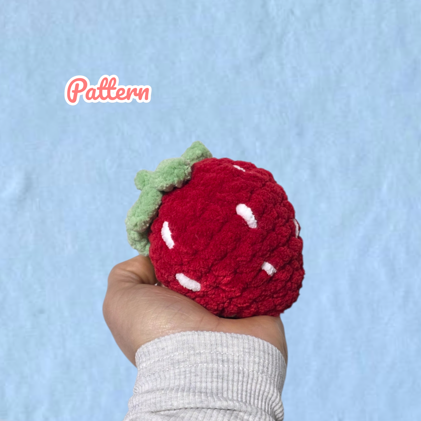 Strawberry Crochet Pattern NO SEW