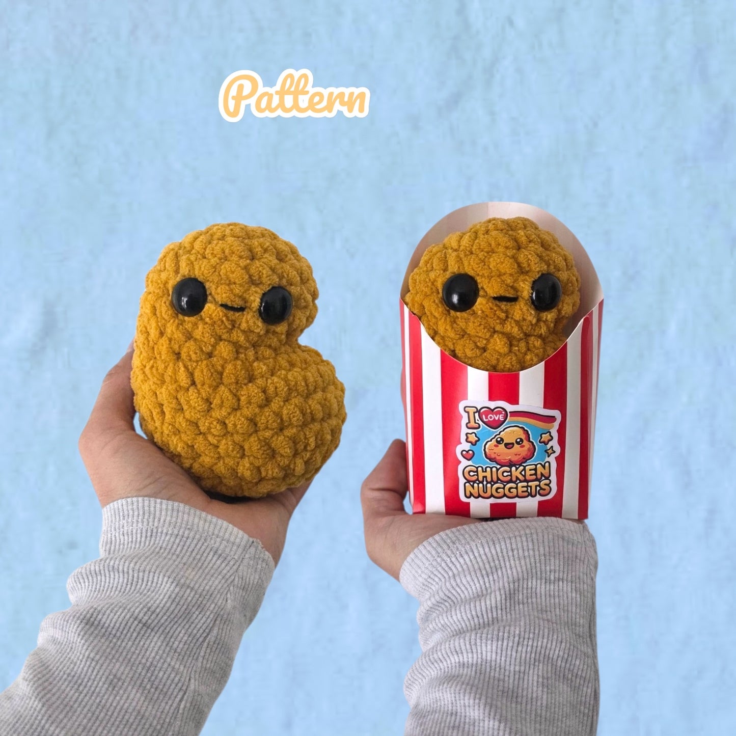 Chicken Nugget Crochet Pattern No Sew