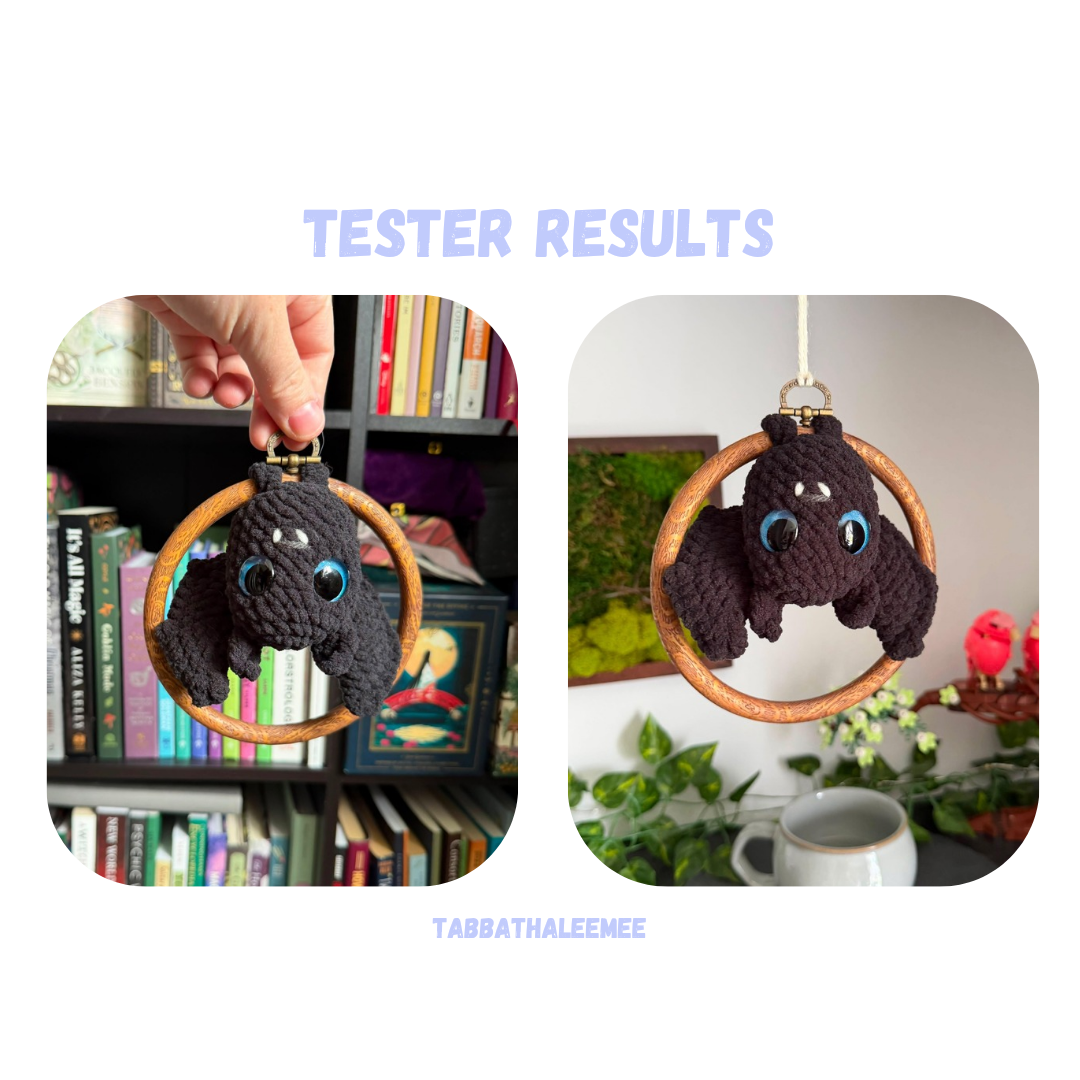 2 in 1 Low Sew Bat sitting and hanging Friend Bundle Pattern