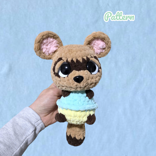 Gaming Tanuki Crochet Pattern Low Sew
