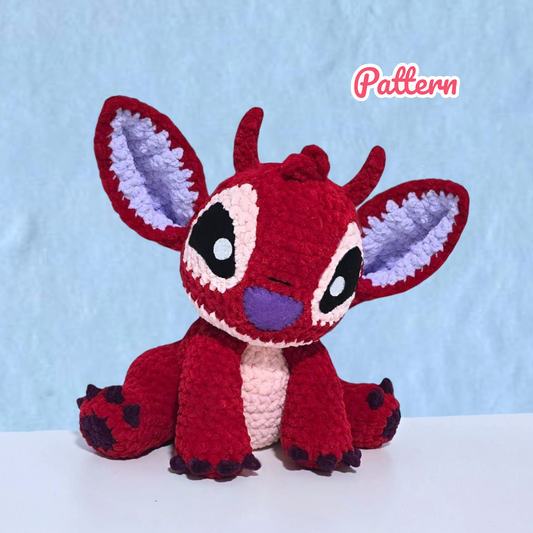 Red Kauai Monster Crochet Pattern