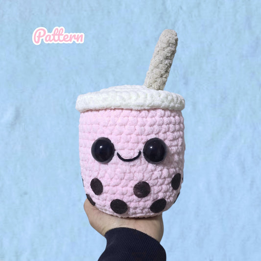 Bubble Tea Crochet Pattern Low Sew