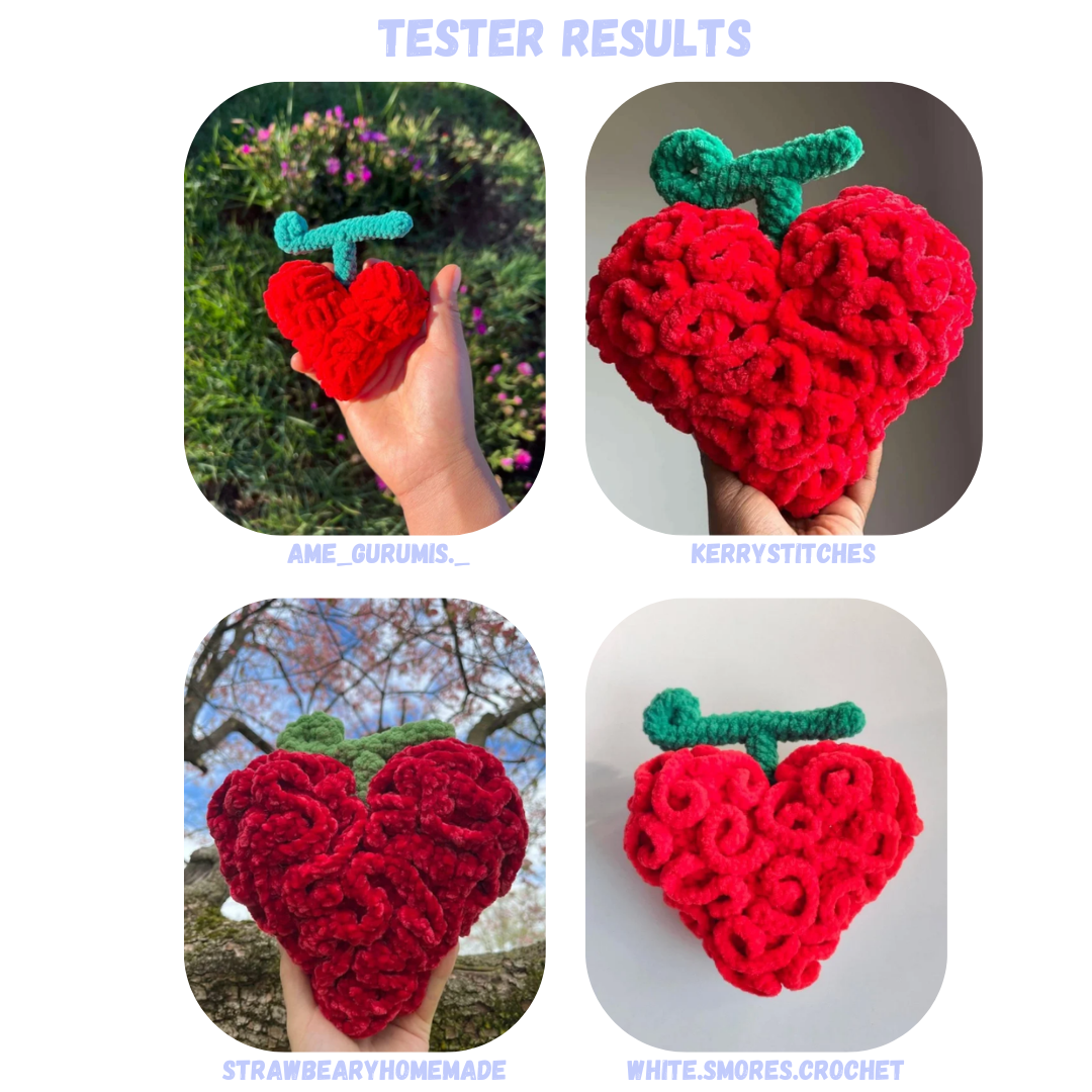 Devil Fruit BUNDLE Crochet Pattern 12 Fruit Designs