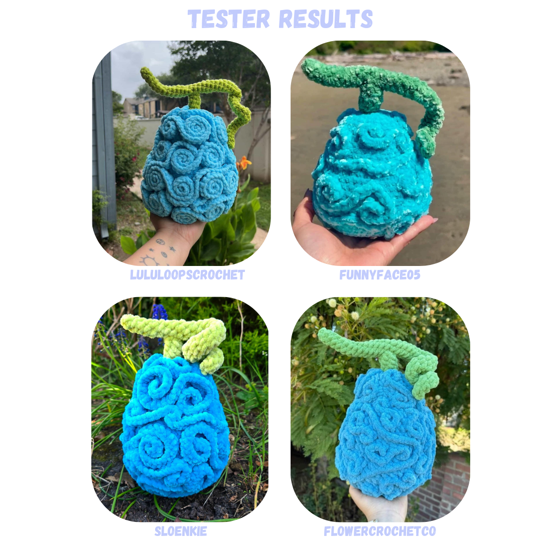 Devil Fruit BUNDLE Crochet Pattern 12 Fruit Designs