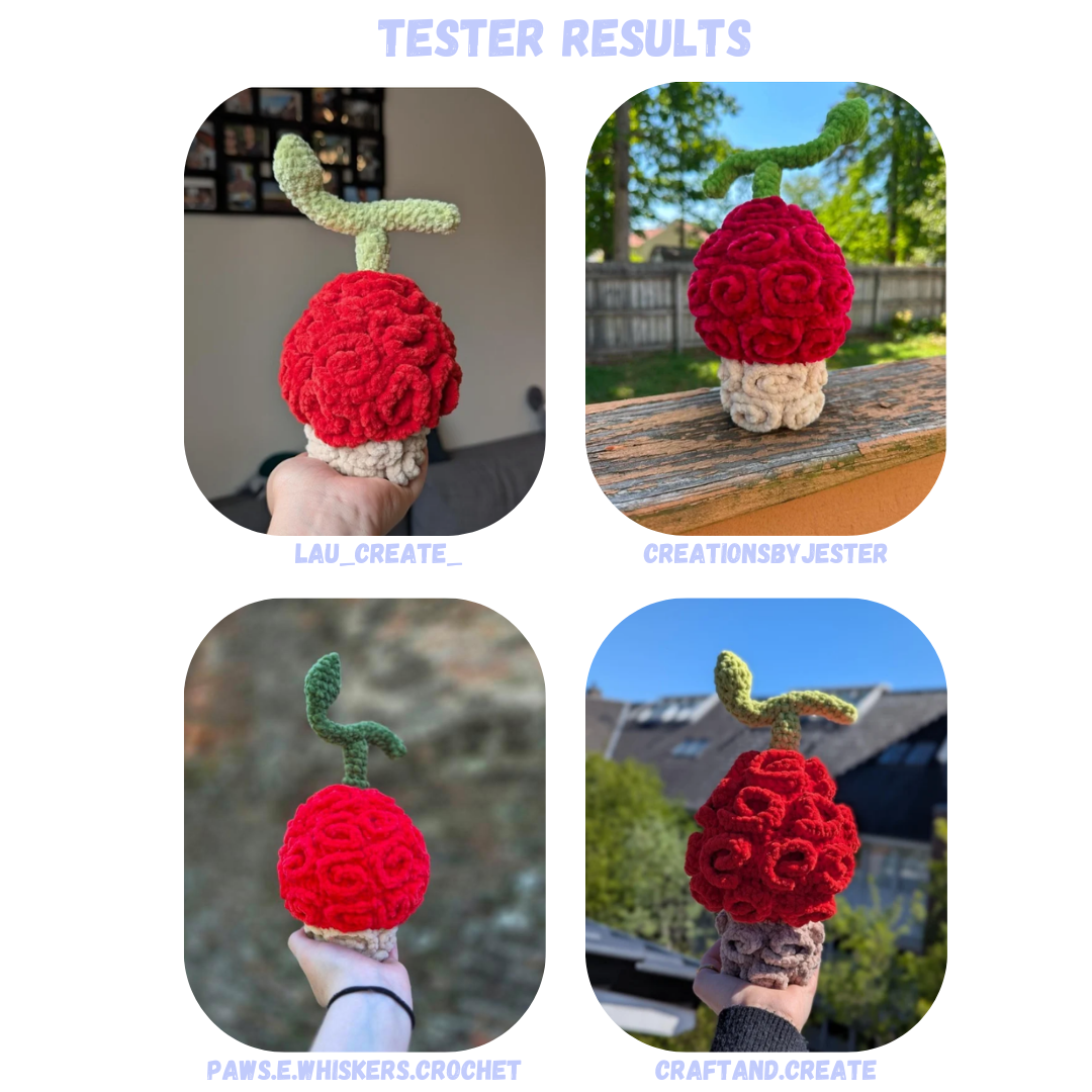 Devil Fruit BUNDLE Crochet Pattern 12 Fruit Designs