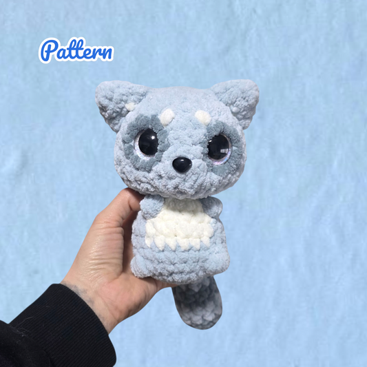 Wood Dwellers Fox Racoon Skunk Red Panda Bear Squirrel Bundle Crochet Pattern Low Sew