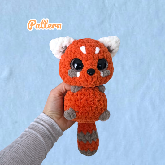 Red Panda Crochet Pattern Low Sew