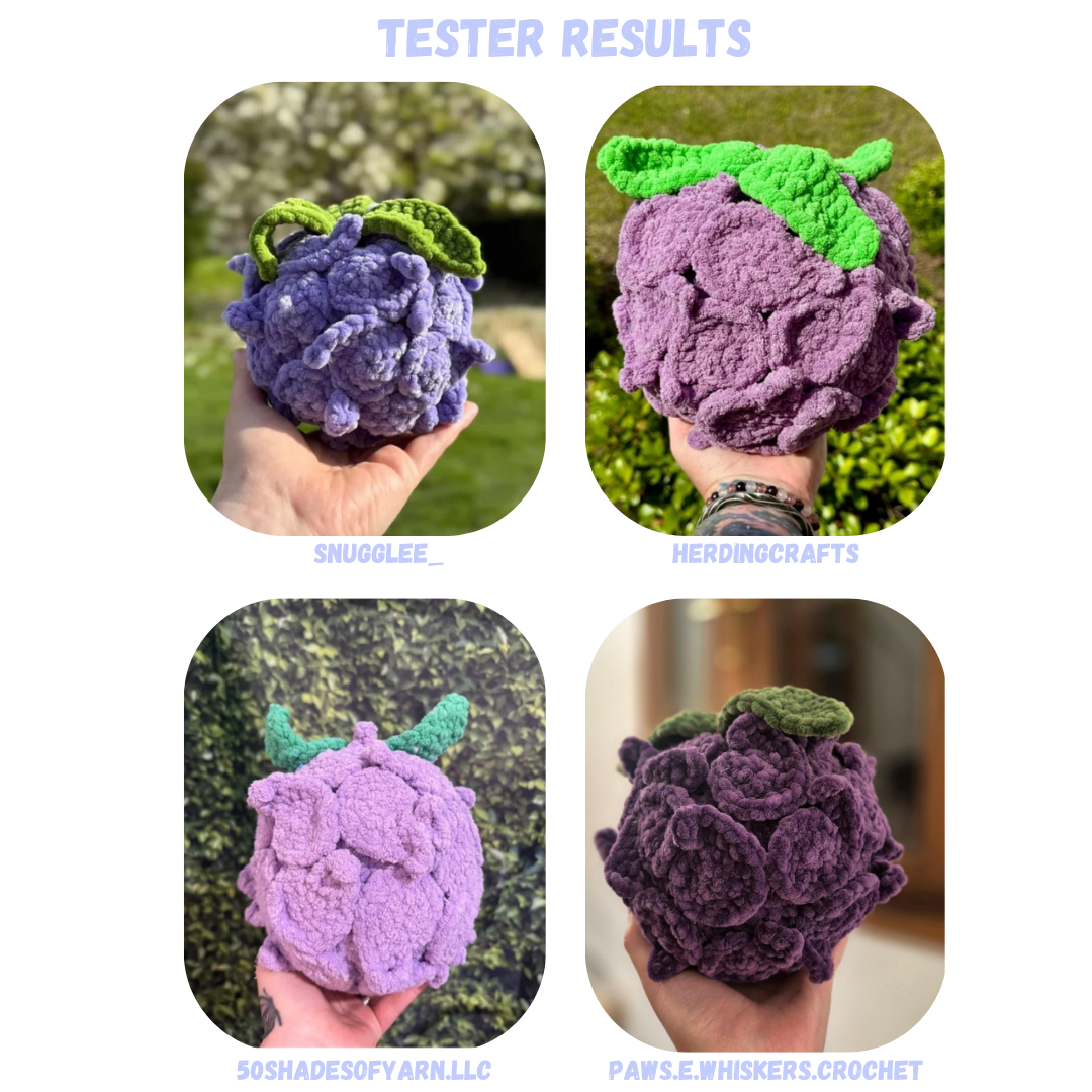 Devil Fruit BUNDLE Crochet Pattern 12 Fruit Designs