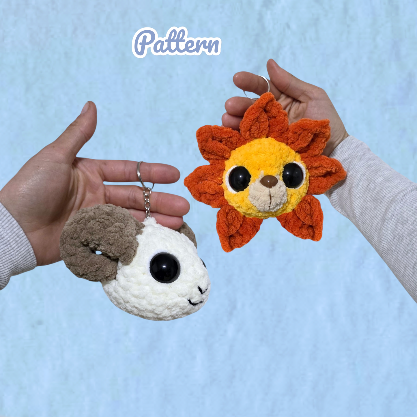 Pirate Keychains Crochet Pattern LOW SEW Big Bundle