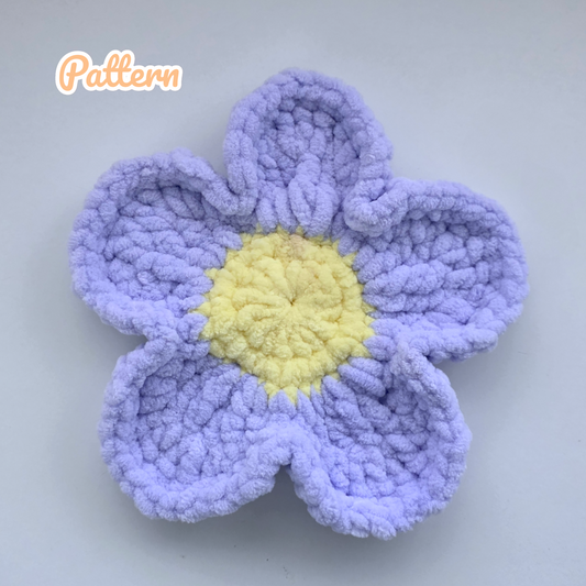 Flower Coaster Crochet Pattern NO SEW