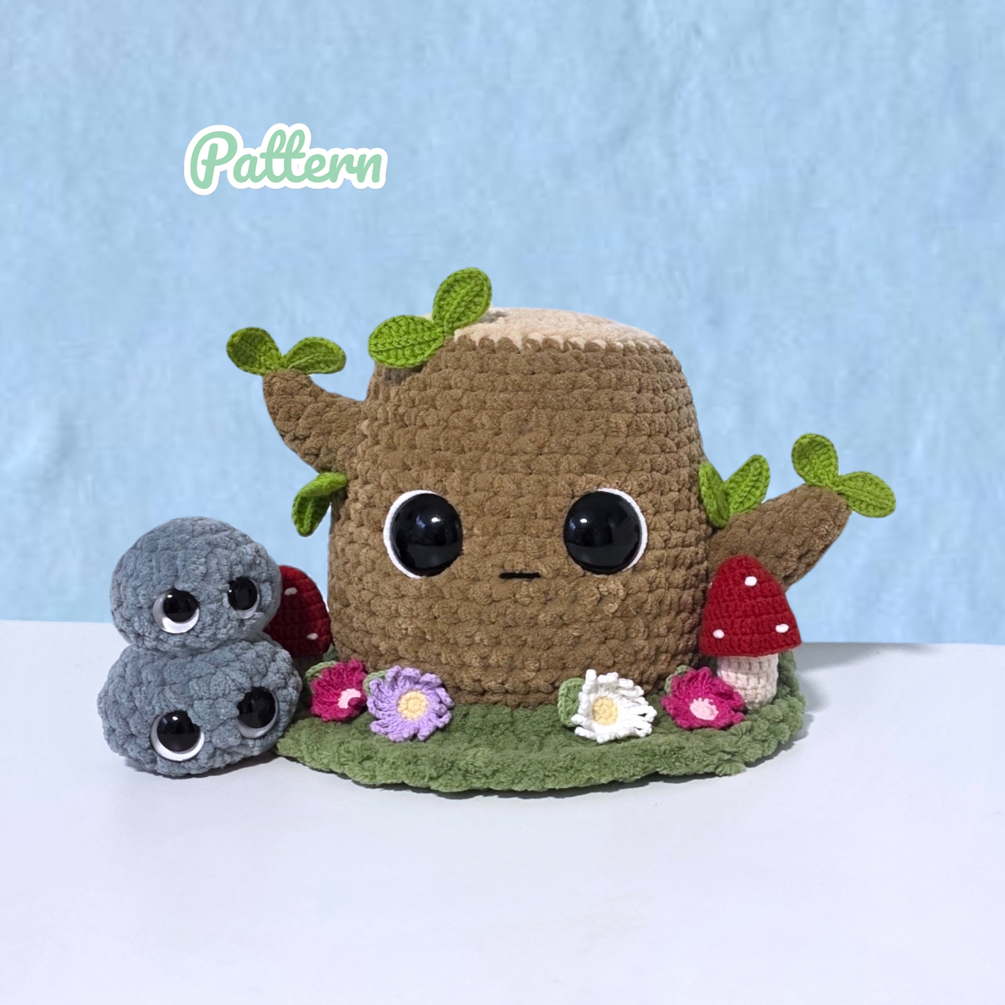 Tree Stump Buddy Crochet Pattern