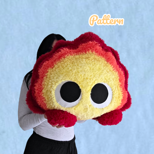 XL Fire Demon Pillow Crochet Pattern