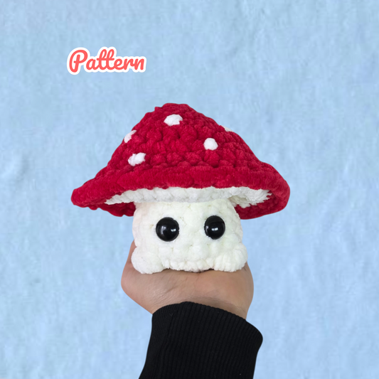 Mini Mushroom Crochet Pattern NO SEW