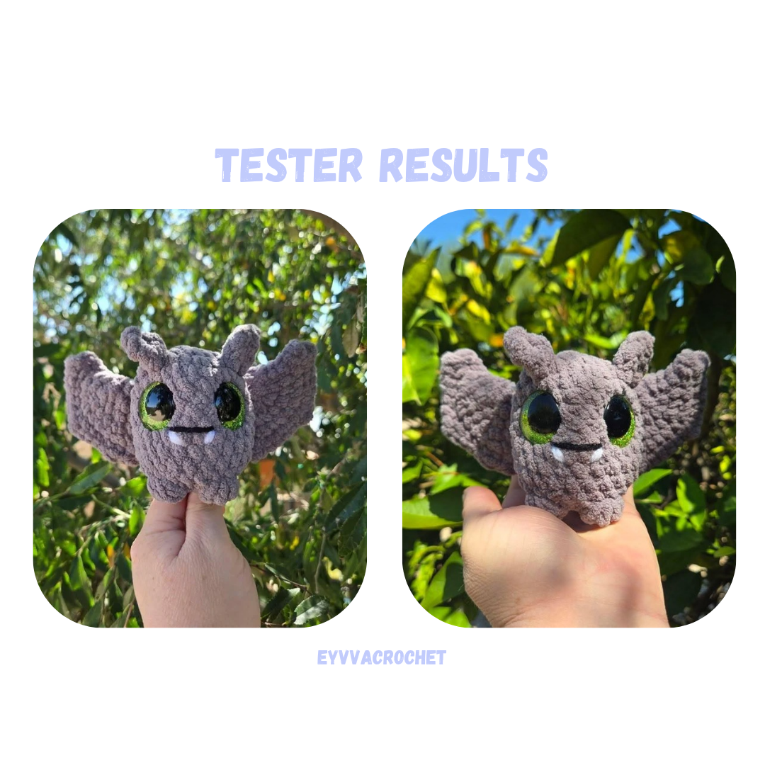 2 in 1 Low Sew Bat sitting and hanging Friend Bundle Pattern