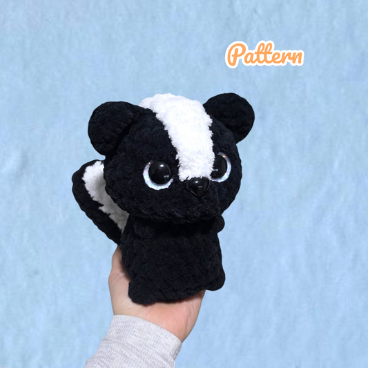 Skunk Crochet Pattern Low Sew