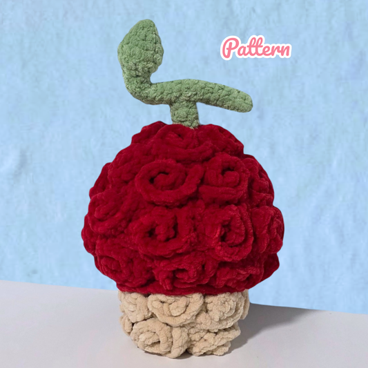 Reindeer Fruit Crochet Pattern / 2 in 1 Pattern: Low Sew and Sew Option