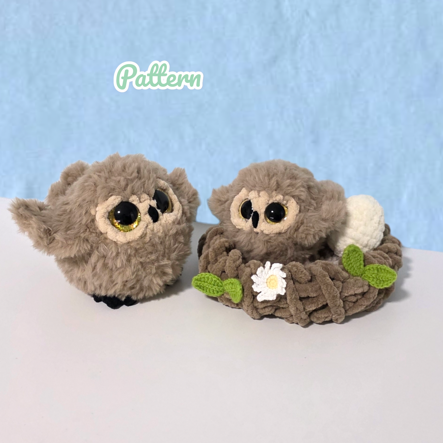 Owl Family Crochet Pattern NO SEW