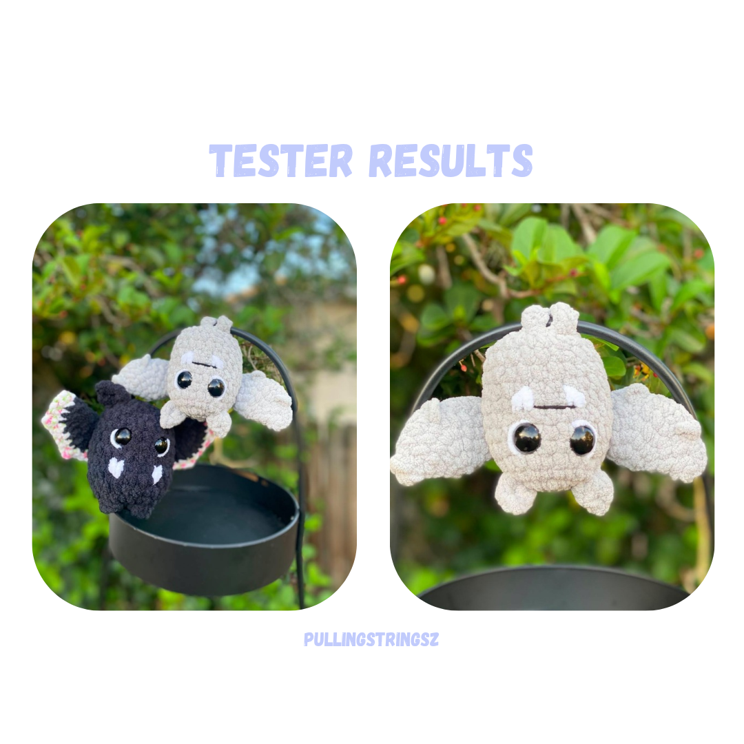 2 in 1 Low Sew Bat sitting and hanging Friend Bundle Pattern