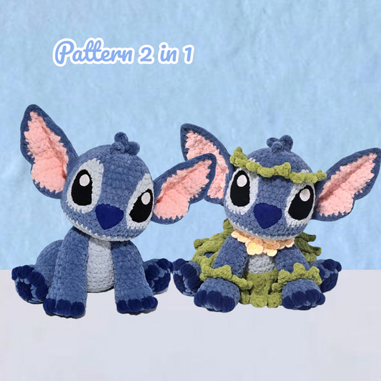 Kauai Monster 2 in 1  Crochet Pattern + Outfit