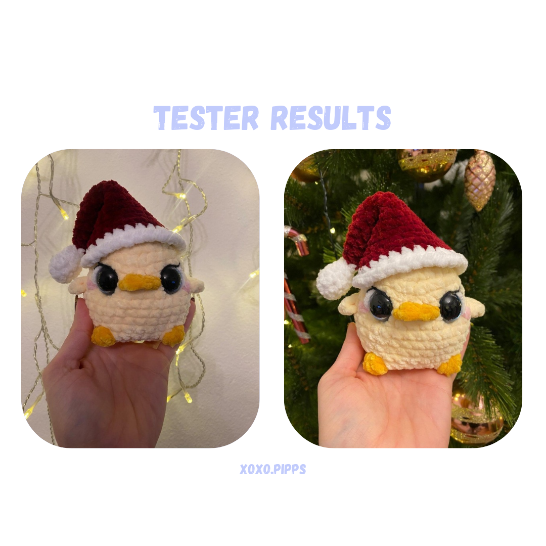 Baby Christmas Duck Crochet Pattern NO SEW