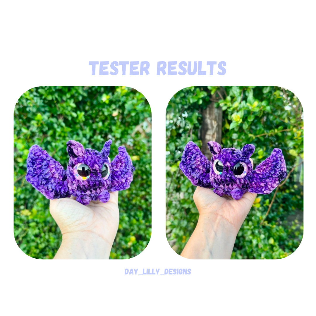 2 in 1 Low Sew Bat sitting and hanging Friend Bundle Pattern